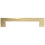 Twist Satin Brass Metal 5 1/2" Wide Cabinet Pull