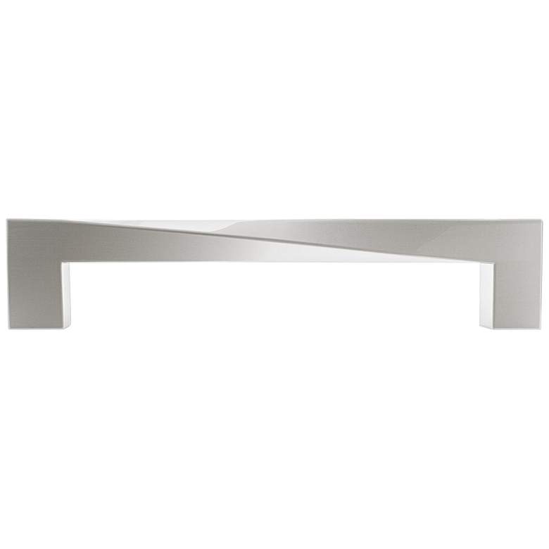 Image 1 Twist Satin Nickel Metal 12 3/4" Wide Appliance Pull