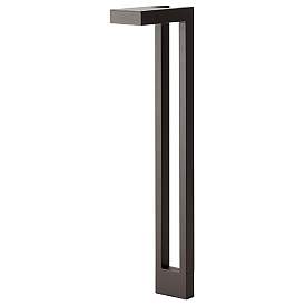 Image5 of Two Arm 22" High Textured Architectural Bronze Path Light more views