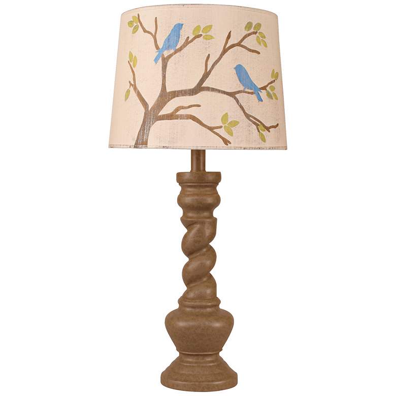 Image 1 Two Birds Twisted Base Table Lamp
