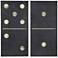 Two Black Dominos 36" High 2-Piece Canvas Wall Art Set
