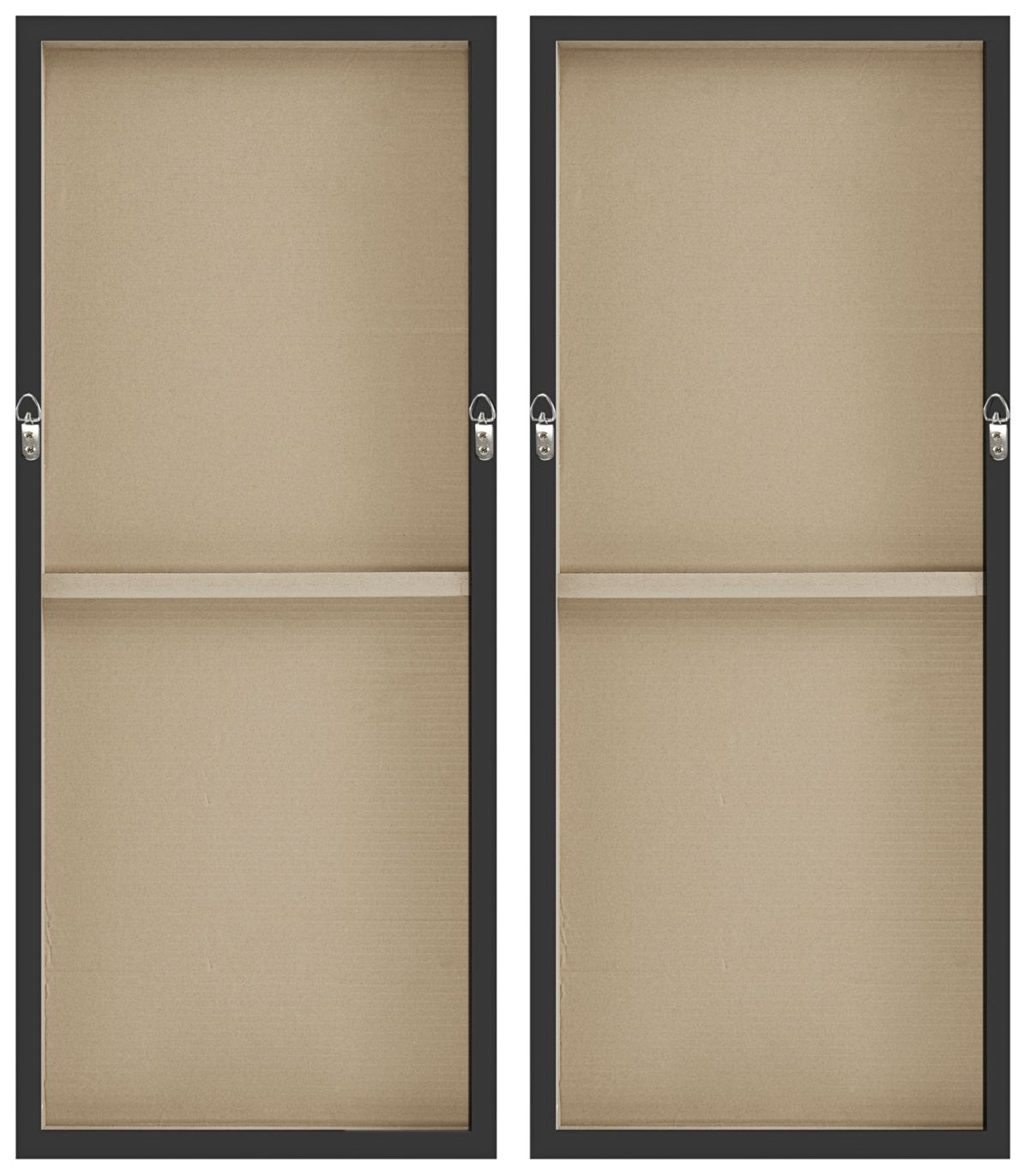 Two Black Dominos 36" High 2-Piece Canvas Wall Art Set