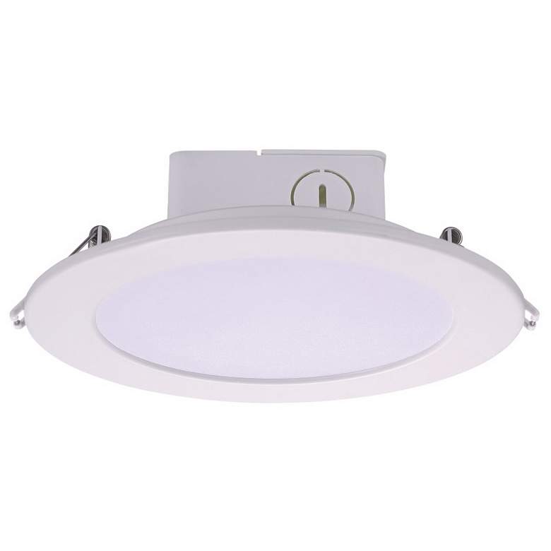 Image 1 Two Color Adjustable 4" LED Recessed J-Box Downlight