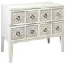 Two Drawer Woven Banana Rope White Wash Chest