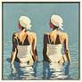 1_Two Friends at the Beach 42"W x 42"H Canvas