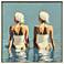 Two Friends at the Beach 42"W x 42"H Canvas