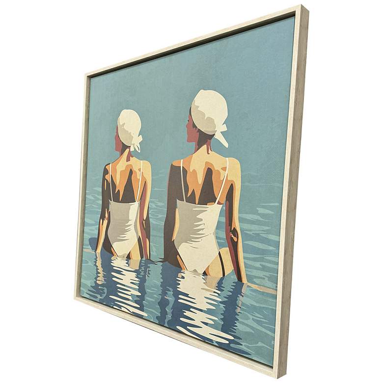 Image 2 Two Friends at the Beach 42"W x 42"H Canvas more views