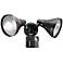 Two-Light Bronze 180-Degree Motion Sensor Security Light