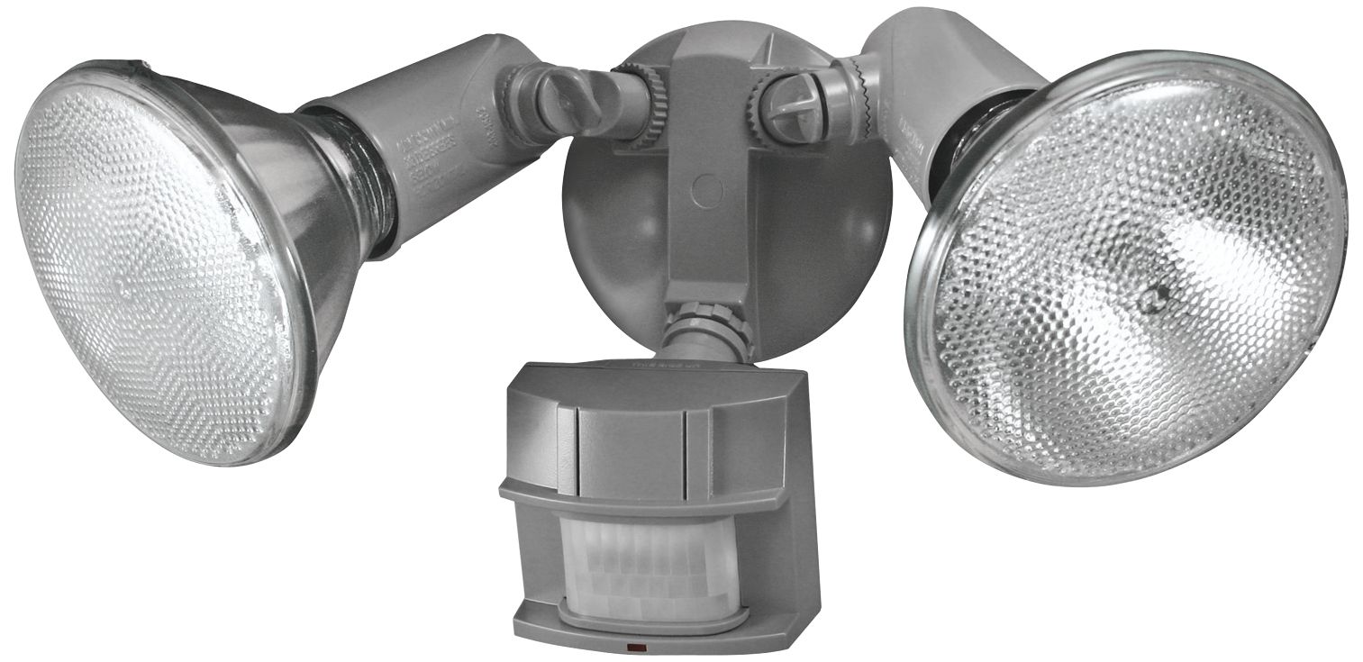 TwoLight Gray 150Degree Motion Sensor Security Light 3J926 Lamps