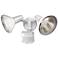 Two-Light White 240-Degree Motion Sensor Security Light