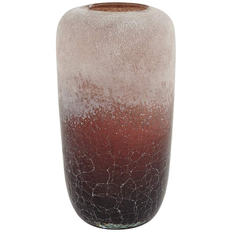 Two-Tone Lilac 9 1/2&quot; High Glass Decorative Vase more views