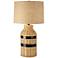 Tybee Bronze And Wicker Farmhouse Table Lamp