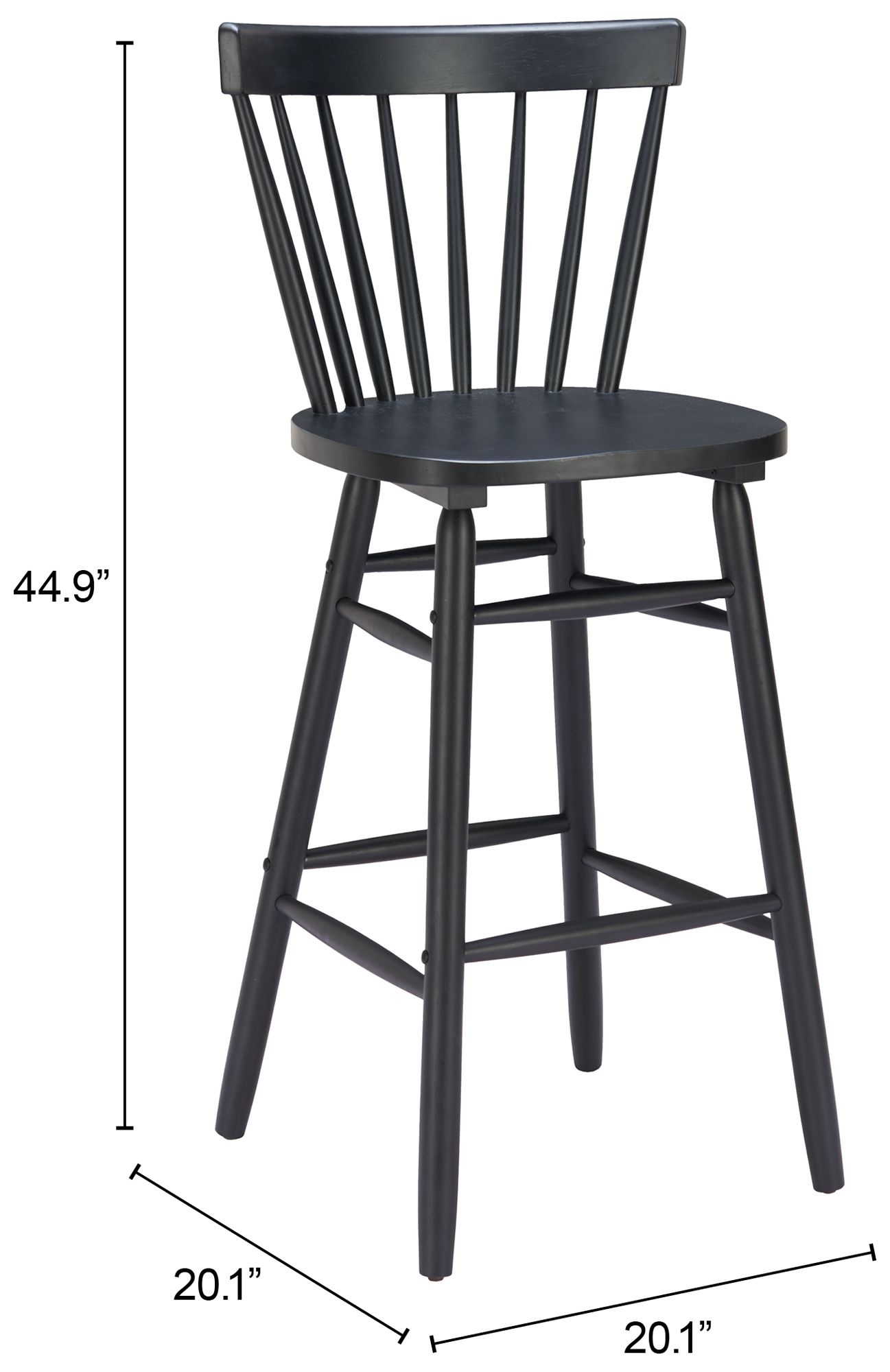 Tyce Barstool (Set of 2) Black