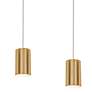 Thumbnail2 of Tyke 36" 3 Light Linear Satin Brass Pendant more views