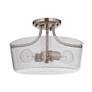 5_Tyler 2 Light Semi Flush in Brushed Polished Nickel with Clear Seeded Glass more views