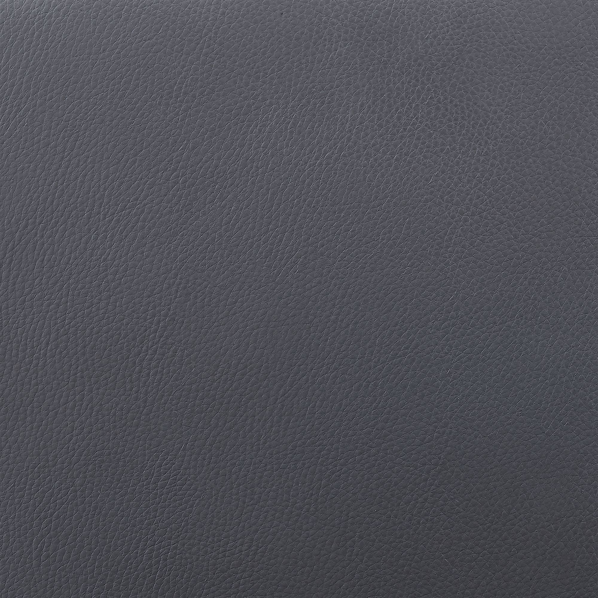 Tyler 26 in. Swivel Barstool in Grey Faux Leather and Black Wood