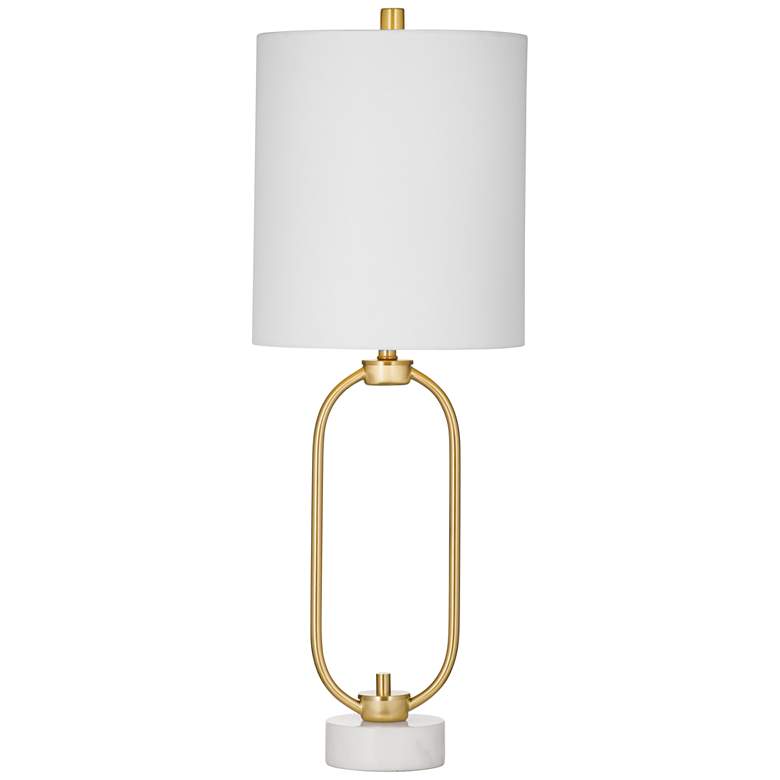 Image 1 Tyne 30" High Brass Table Lamp