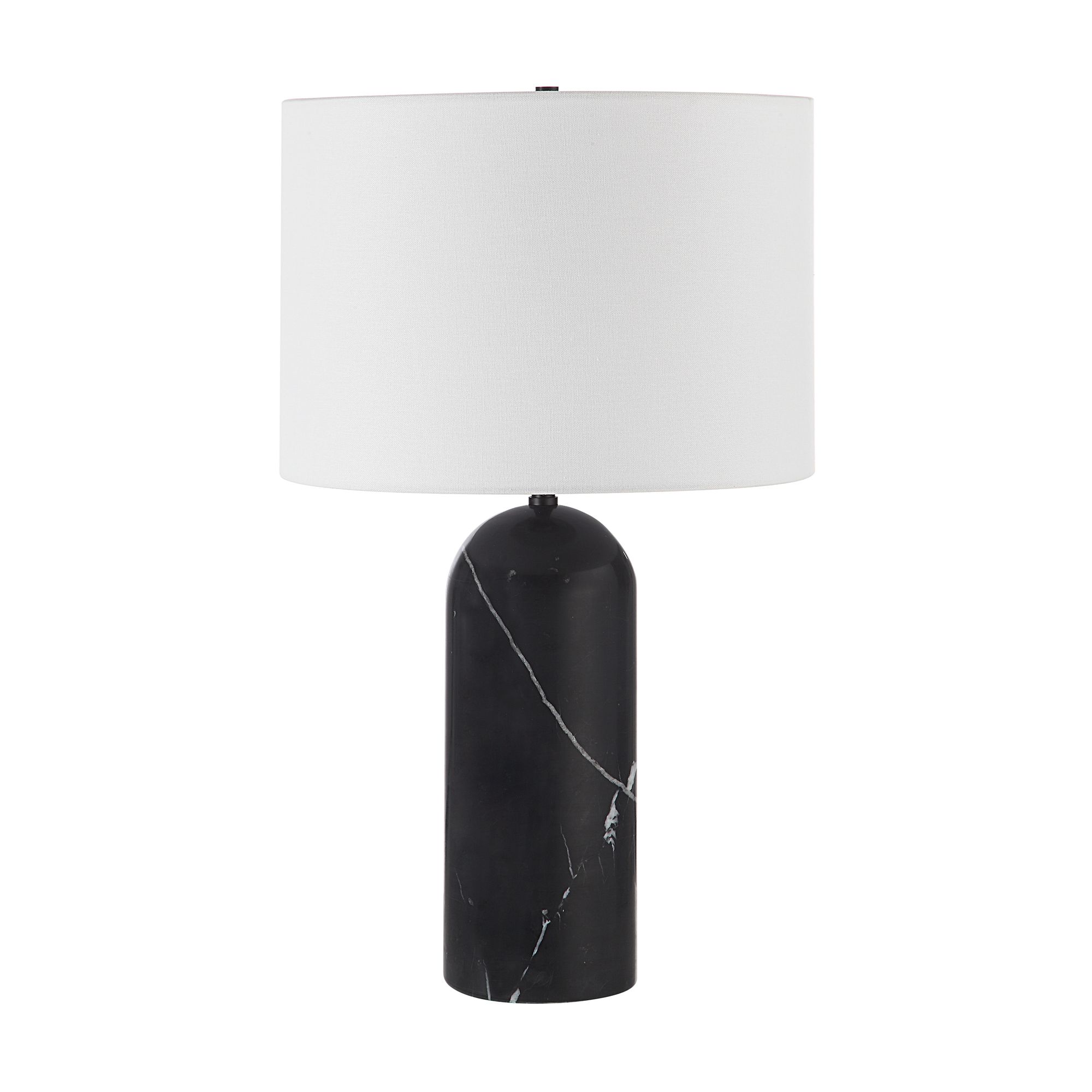 Image 2 Tyne Matte Black Marble Bottle Table Lamp more views
