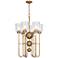 Tyrie 22 3/4" Wide Antique Brass Chandelier