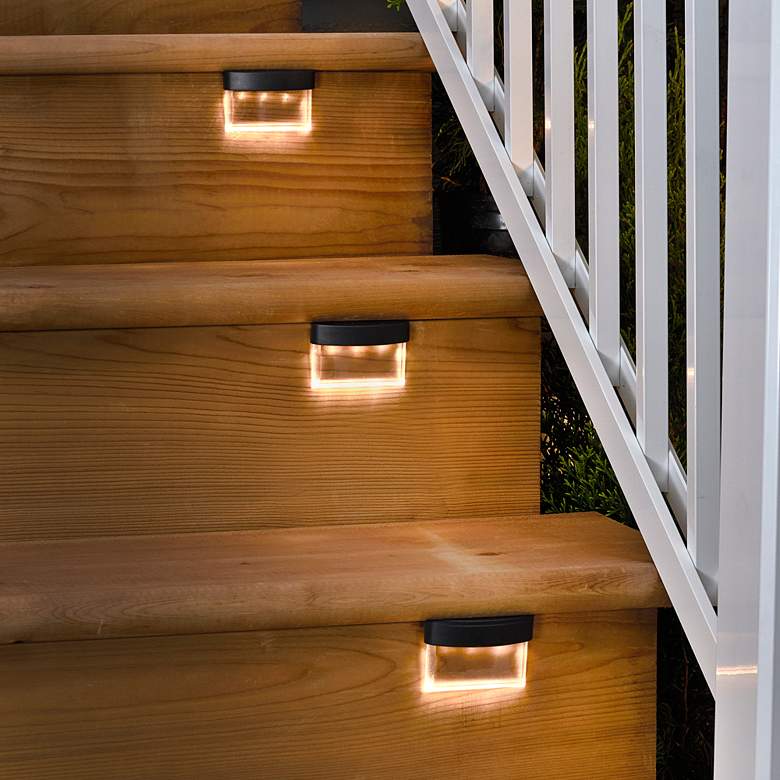Image 1 Tyrus Black Acrylic Low Voltage LED Outdoor Stair Light