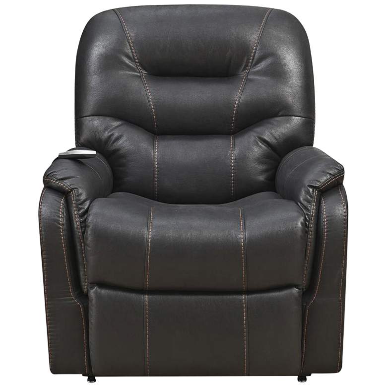 Image 1 Tyson Black Fabric Heat and Massaging Lift Chair