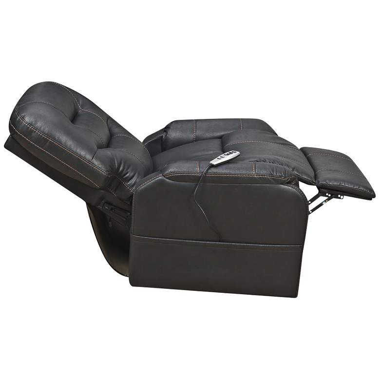 Tyson Black Fabric Heat and Massaging Lift Chair more views