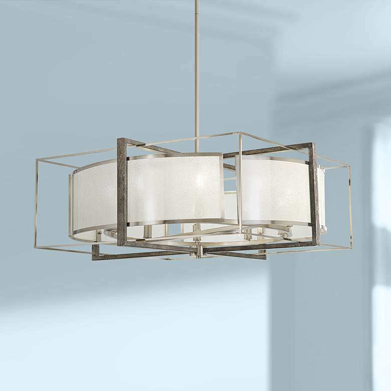 Image 1 Tyson&#39;s Gate 30 inch Wide Brushed Nickel Pendant Light