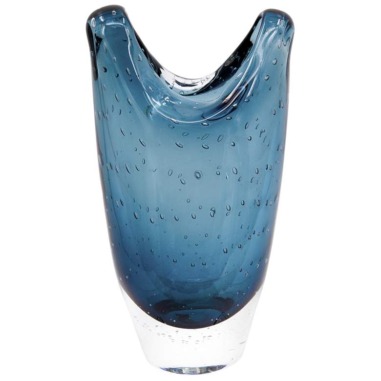 Image 1 U-Shaped Blue Vase