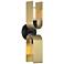 U Turn 18" High 2-Light Matte Black Wall Sconce
