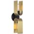 U Turn 18" High 2-Light Matte Black Wall Sconce