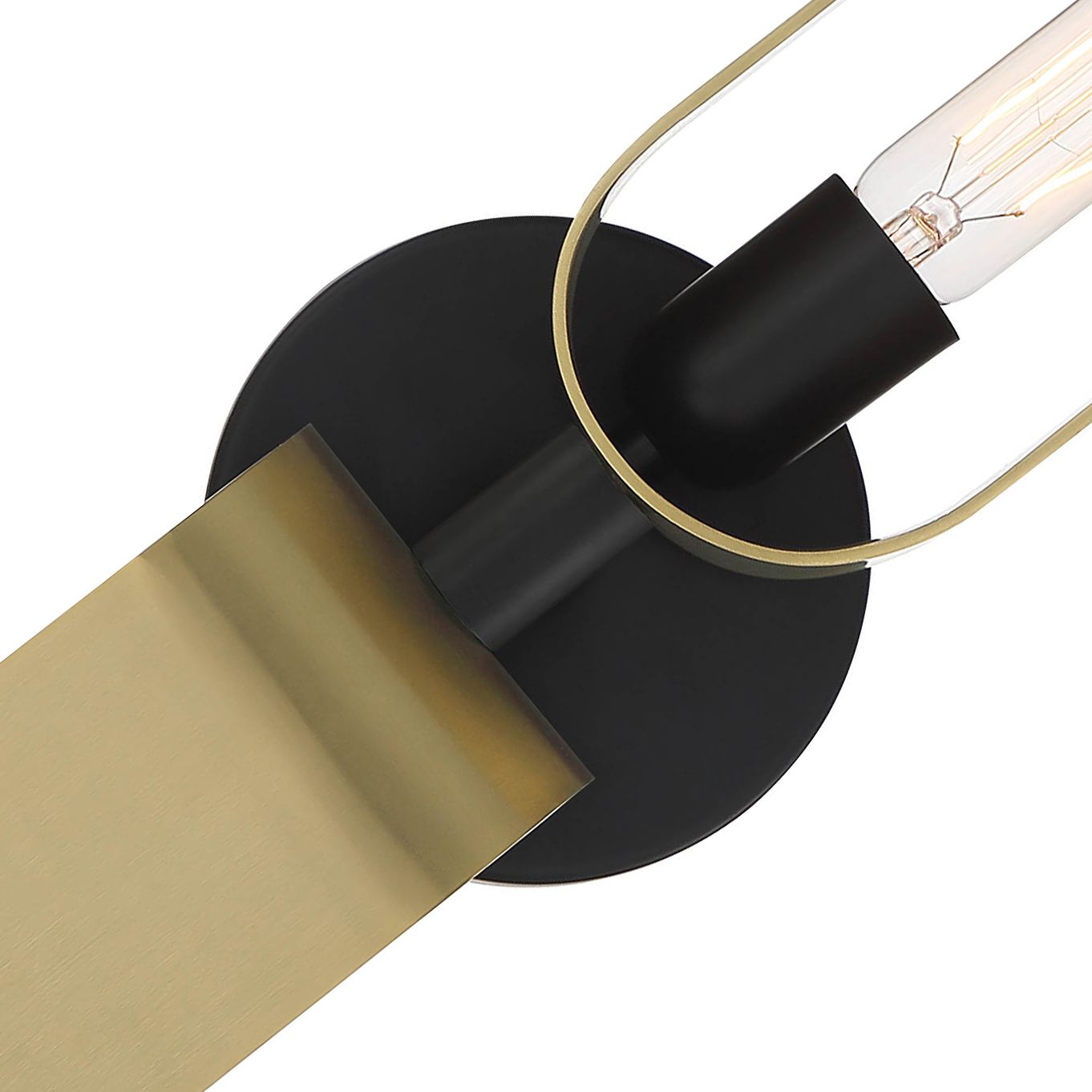 Image 6 U Turn 18" High 2-Light Matte Black Wall Sconce more views