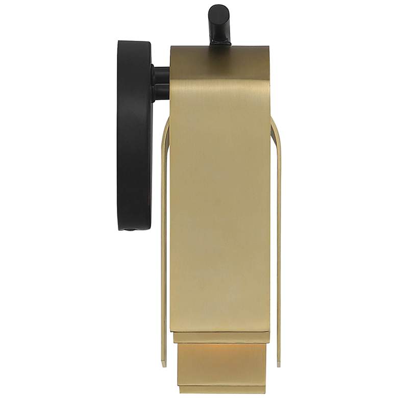 Image 5 U Turn 18" Wide Matte Black Metal 3-Light Vanity Bath Light more views