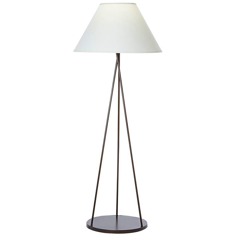 Image 1 U8753 - Tripod Floor Lamp in Copper Bronze with Base