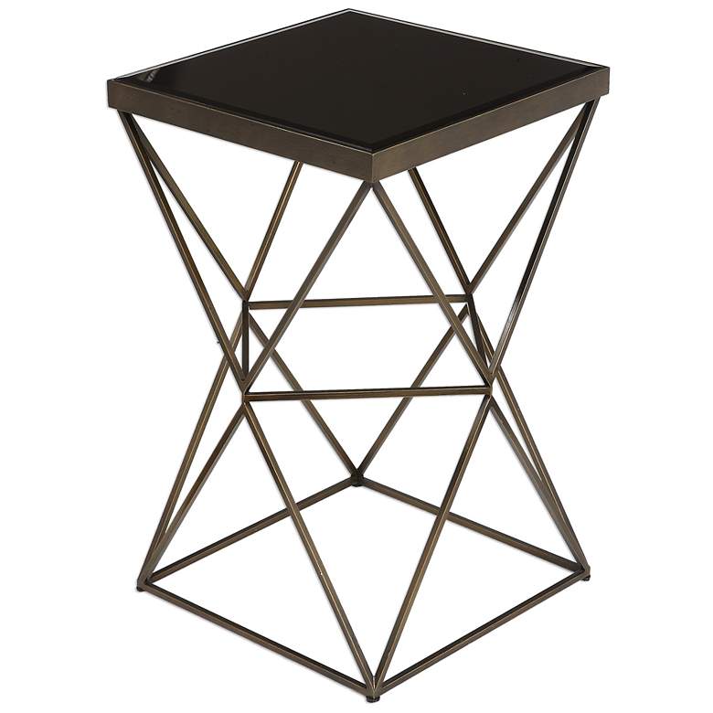 Image 1 Uberto Bronze Caged Frame Accent Table