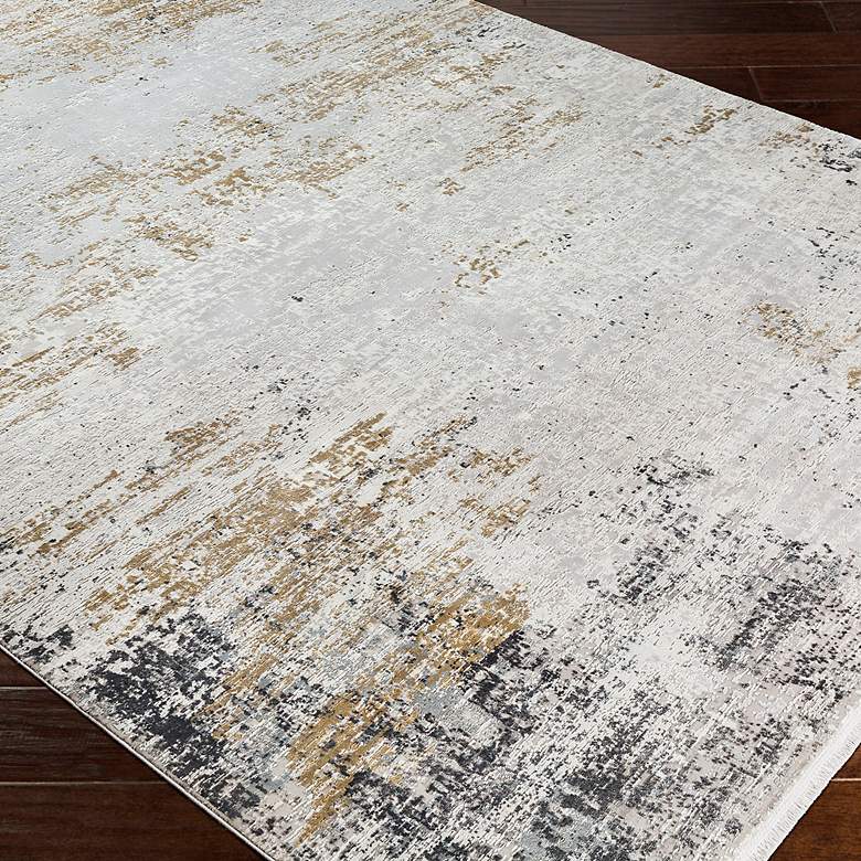 Image 4 Ulen 71508 5'x7'6" Gray and Orange Rectangular Area Rug more views