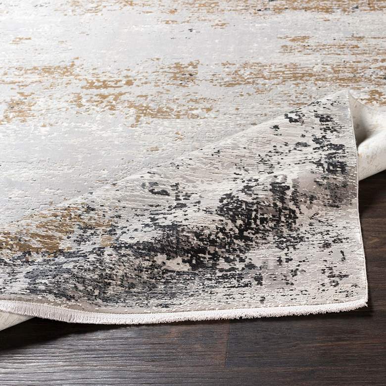 Image 5 Ulen 71508 5'x7'6" Gray and Orange Rectangular Area Rug more views