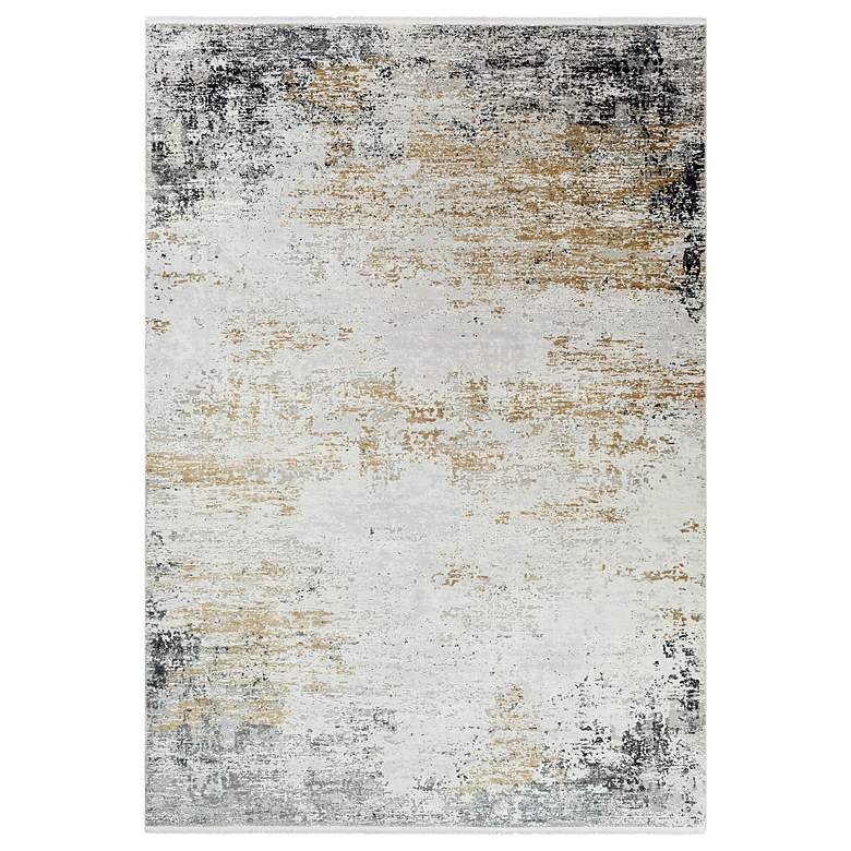 Image 7 Ulen 71508 5'x7'6" Gray and Orange Rectangular Area Rug more views