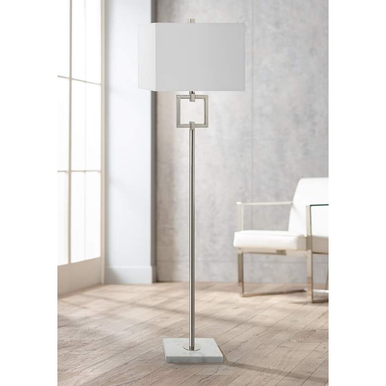 Image 1 Ulfinian Polished Nickel Floor Lamp