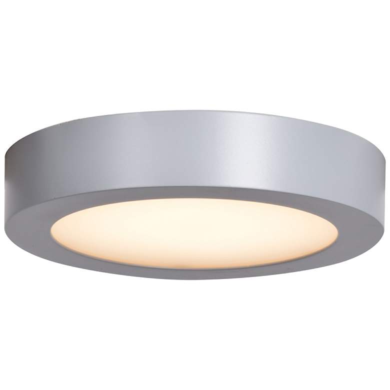 Image 2 Ulko Exterior 5 1/2" Wide Silver LED Outdoor Ceiling Light