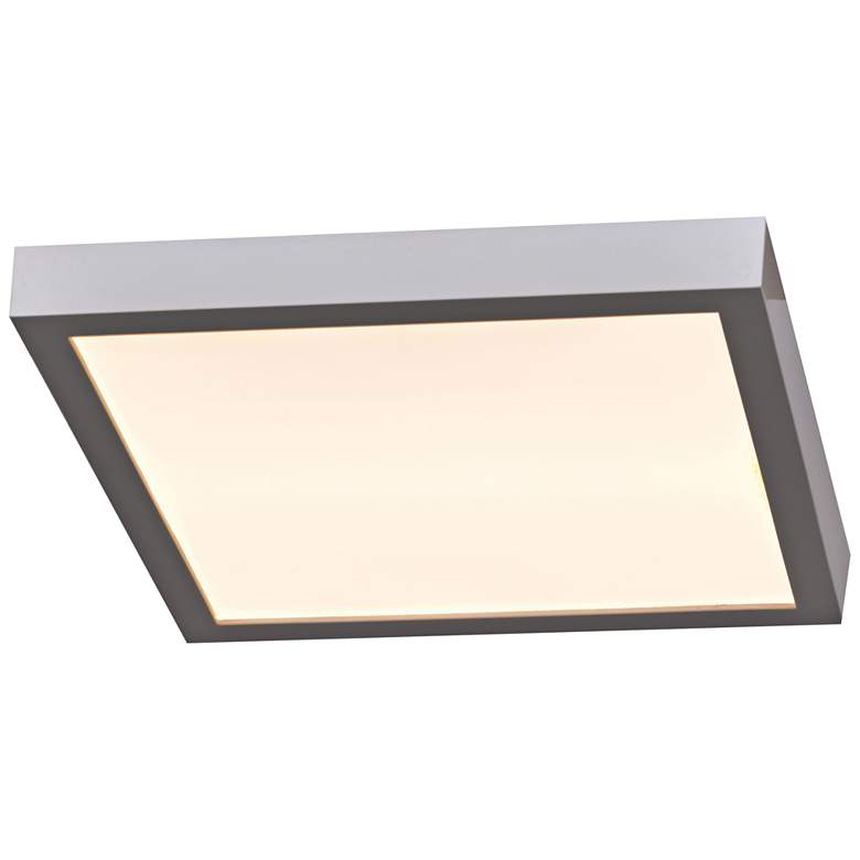 Ulko Exterior 7&quot; Wide Silver LED Outdoor Ceiling Light