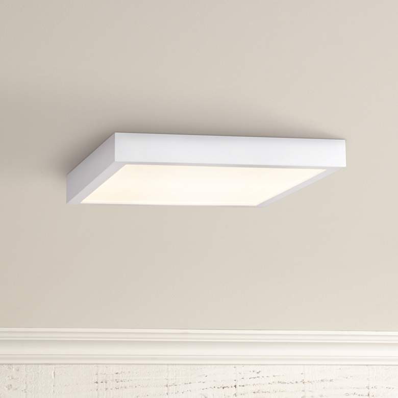 Image 1 Ulko Exterior 7 inch Wide White LED Outdoor Ceiling Light