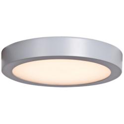 Ulko Exterior 9&quot; Wide Silver LED Outdoor Ceiling Light