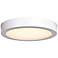 Ulko Exterior 9" Wide White LED Outdoor Ceiling Light