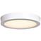 Ulko Exterior Outdoor Flush Mount - Large - White Finish, Frosted Acrylic