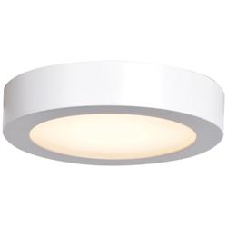 Ulko Exterior Outdoor Flush Mount - Small - White Finish, Frosted Acrylic