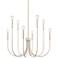 Ulla 28" Wide Antique White 8-Light Chandelier