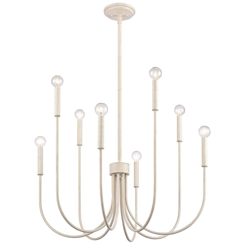 Image 6 Ulla 28 inch Wide 8-Light Chandelier - Antique White more views