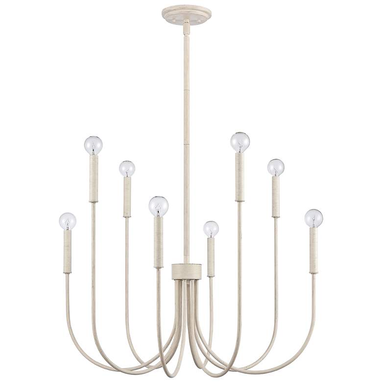 Image 7 Ulla 28 inch Wide 8-Light Chandelier - Antique White more views