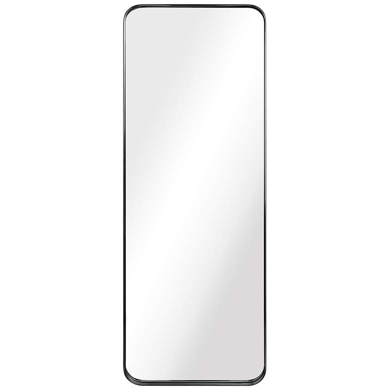 Image 3 Ultra Brushed Black 18 inch x 48 inch Rectangular Framed Wall Mirror