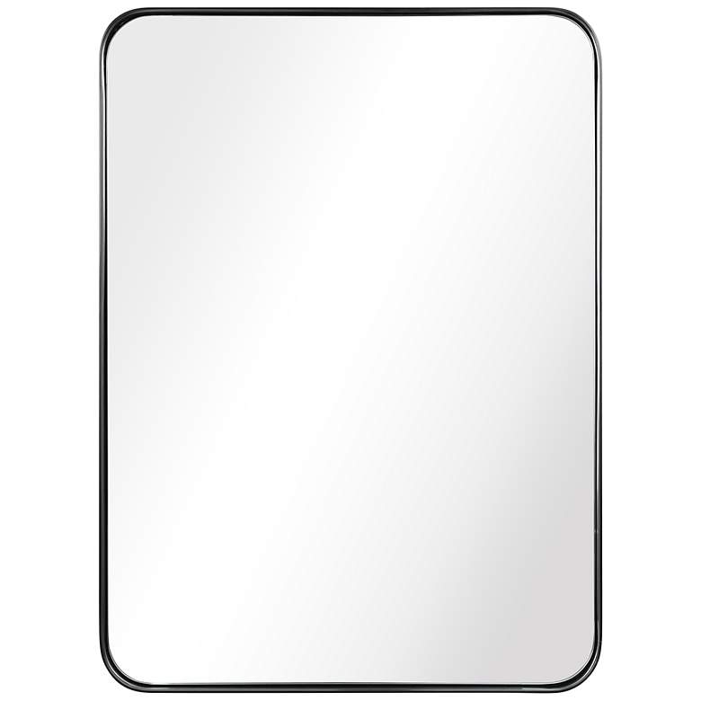 Image 2 Ultra Brushed Black 22 inch x 30 inch Rectangular Framed Wall Mirror